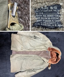 VINTAGE | 50's  U.S.AIR FORCE  B-11   ALBERT TURNER 社製  黒タグ TALONジッパー(ミリタリージャケット)