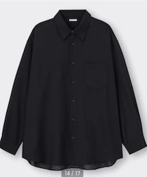 GU | シアーオーバーサイズシャツ(シャツ/ブラウス)