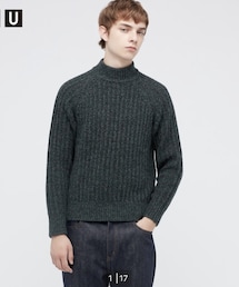 UNIQLO | ローゲージモックネックセーター(長袖)(ニット/セーター)