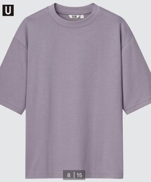 UNIQLO | エアリズムコットンオーバーサイズTシャツ(5分袖)(Tシャツ/カットソー)