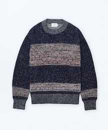 UNFOLK | #-68 Fair isle pattern jacquard knit / サイズ2(ニット/セーター)