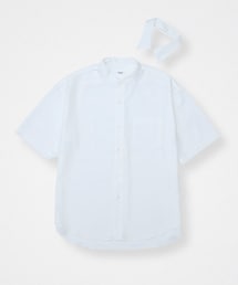 UNFOLK | #-60 2way detachable collar 2way short sleeve shirt / サイズ2(シャツ/ブラウス)