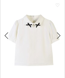 evelyn | 【evelyn】丸襟リボンブラウス オフホワイト(シャツ/ブラウス)