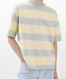 UNIQLO | ボーダーTシャツ L クリーム(Tシャツ/カットソー)