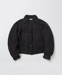 nakedgauge | merinowool handkniting gjacketⅡ(ジャケット/アウター)