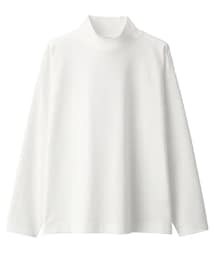 MUJI Labo | 超長綿天竺編みハイネック長袖Ｔシャツ(Tシャツ/カットソー)