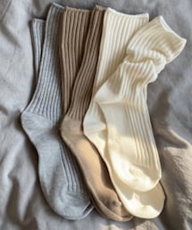 UNIQLO | レギュラーソックス（リブ･3足組）(ソックス/靴下)
