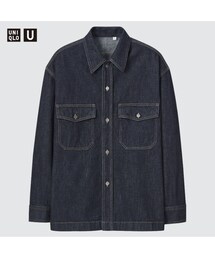 UNIQLO | デニムオーバーサイズシャツ(デニムジャケット)
