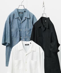 GU×ENGINEERED GARMENTS | キューバシャツ(五分袖)(シャツ/ブラウス)