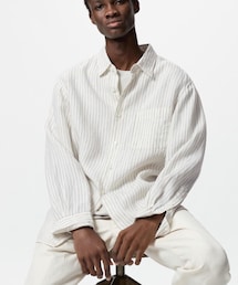 UNIQLO | プレミアムリネンシャツ/ストライプ(シャツ/ブラウス)