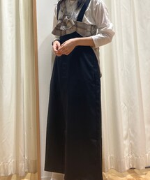 Samansa Mos2 blue | ジャンパースカート