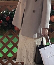 GRL | 商品番号：pm025 着用色：オフベージュ(スカート)