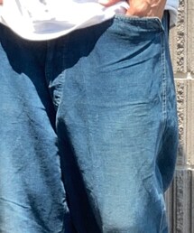 1930's indigo linen trousers | デニムパンツ