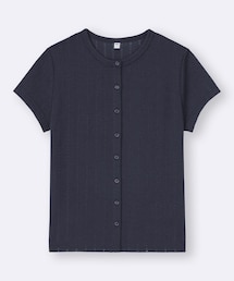 GU | フロントボタンポインテールT Lサイズ(Tシャツ/カットソー)
