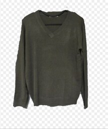 RETRO GIRL | Vネックニット　カーキ(ニット/セーター)