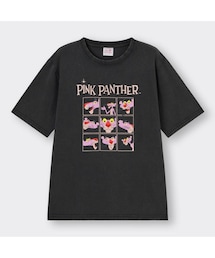 GU | グラフィックT(5分袖) PINK PANTHER 3 Mサイズ(Tシャツ/カットソー)