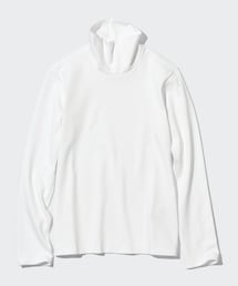 UNIQLO | スムースストレッチコットンタートルネックT（長袖）　Mサイズ(Tシャツ/カットソー)