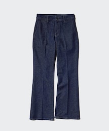 UNIQLO | スリムフレアトラウザージーンズ/丈短め　Sサイズ(デニムパンツ)