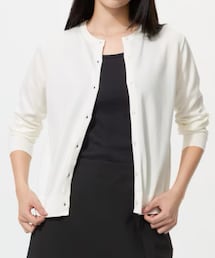 UNIQLO | UVカットクルーネックカーディガン/ウォッシャブル  Mサイズ(カーディガン/ボレロ)