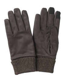 無印良品 | 撥水　防風タッチパネル手袋　ブラウン21cm(手袋)