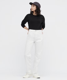 UNIQLO | ストレートハイライズジーンズ　25(デニムパンツ)