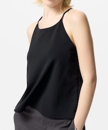 UNIQLO | クレープジャージーブラキャミソール　Mサイズ(キャミソール)