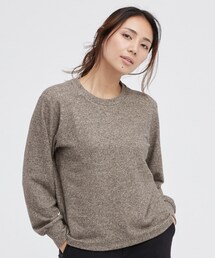 UNIQLO | ソフトニットパフスリーブクルーネックT Mサイズ(ニット/セーター)