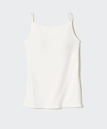 UNIQLO | エアリズムコットンボートネックブラキャミソール　Mサイズ(キャミソール)