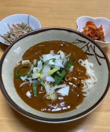 ヒゲの生えたママのごはん | きしめんのカレーうどんわよ、とってもデリシャスわよ💕(その他)