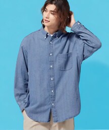 GU | デニムオーバーサイズシャツ(長袖)(トップス)