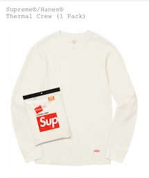 Supreme  | 商品名：Supreme®/Hanes® Thermal Crew (1 Pack) COLOR/STYLE：Natural SIZE：XLarge 小計：¥5,500(インナーウェア/肌着)