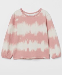 H&M | H&M - コットンスウェットシャツ - ライトピンク/タイダイ(スウェット)