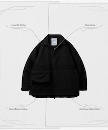 GOOPiMADE | F-5A “Compatible System” Field Jacket - Black(ミリタリージャケット)
