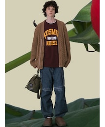 GU | デニムコンバーチブルワイドカーゴパンツ(デニムパンツ)