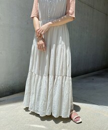 Kastane | 楊柳ティアードノースリワンピース(ワンピース)