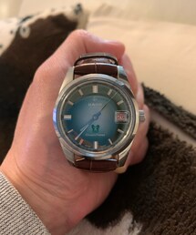 RADO | 親父から受け継いだRADOの時計。親父が若い頃に買ったものらしいので割と古め。グリーンの文字盤が良い感じ。(アナログ腕時計)