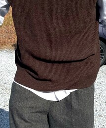 無印良品 | ミラノウールミドルゲージベスト　L(ベスト)