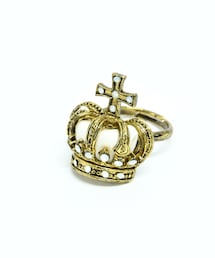 Sheglit | "Noble"クラウンリング／ゴールド - ホワイト　¥3,850 税込(リング)