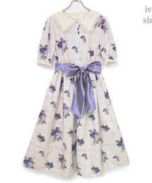 Melody BasKet | Violet laceスクエアカラーワンピース(ワンピース)