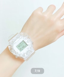 未完成 | 未完成特製！クリアフリルハートうで時計  クリア ¥2,750 税込(デジタル腕時計)