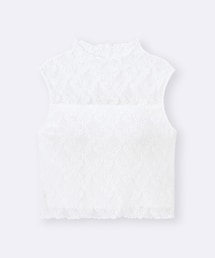 GU | ブラフィールクロップドレースT(ノースリーブ) カラー: 01 OFF WHITE(タンクトップ)