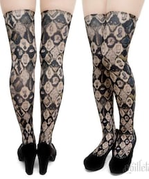 abilletage | 蒐集家のパサージュオーバーニー(Noir)(ソックス/靴下)