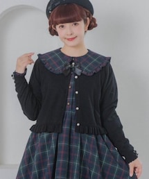 しまむら | もちもちハート柄リボン付きニットカーディガン(カーディガン/ボレロ)