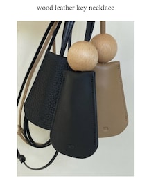 URBAN BOBBY | wood leather key necklace(キーケース/キーアクセサリー)
