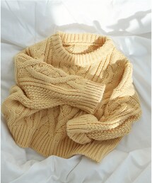 monmimi | custard cream knit  2XL(ニット/セーター)