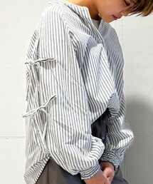 Samansa Mos2 blue | シャツ/ブラウス