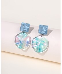 SHEIN |  幾何学模様ピアス(ピアス（両耳用）)