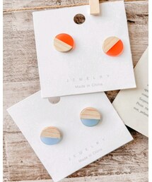 SHEIN | 2ペア 丸い スタッドピアス(ピアス（両耳用）)