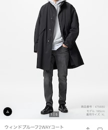UNIQLO | MEN'S,Sサイズ,09 BLACK(ジャケット/アウター)