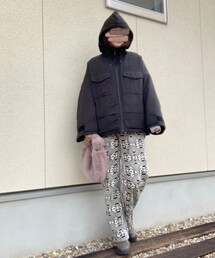 リアルコーデ | 朝寒かった時のリアルな私。不審者？(その他)